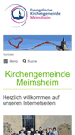 Mobile Screenshot of ev-kirche-meimsheim.de